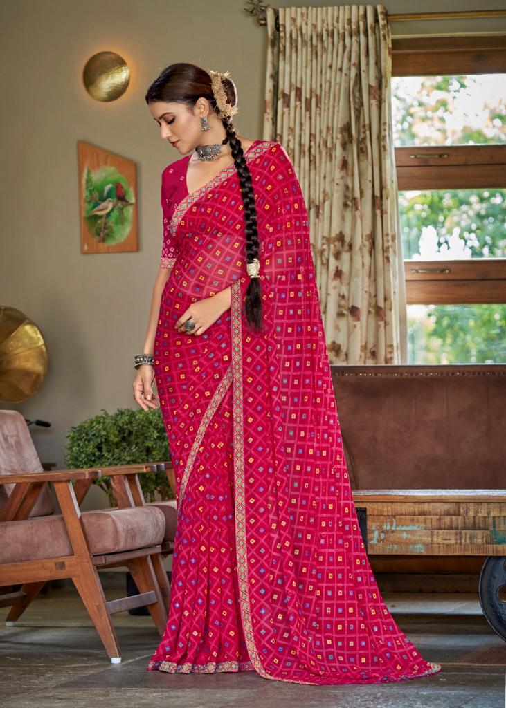 KASHVI TULSHI Latest Designer Fancy Wear Printed Georgette Saree Collection